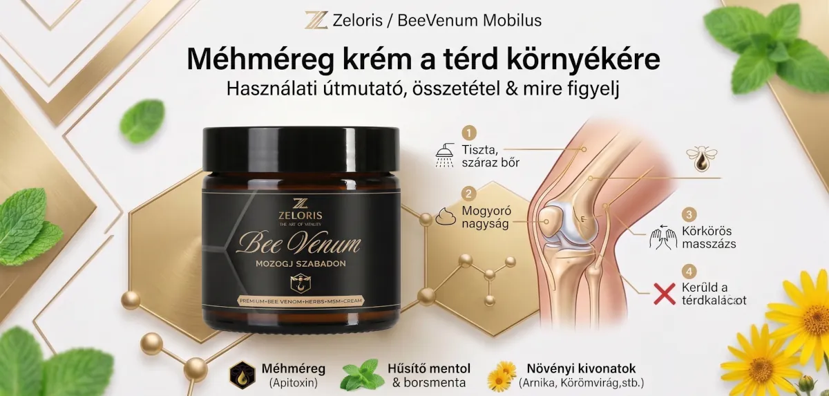 Méhméreg krém a térd környékére │ Használat, összetétel │ Zeloris